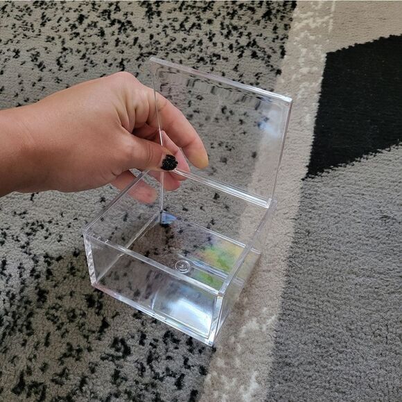 NWT 2 pack clear acrylic storage boxes - Picture 1 of 3